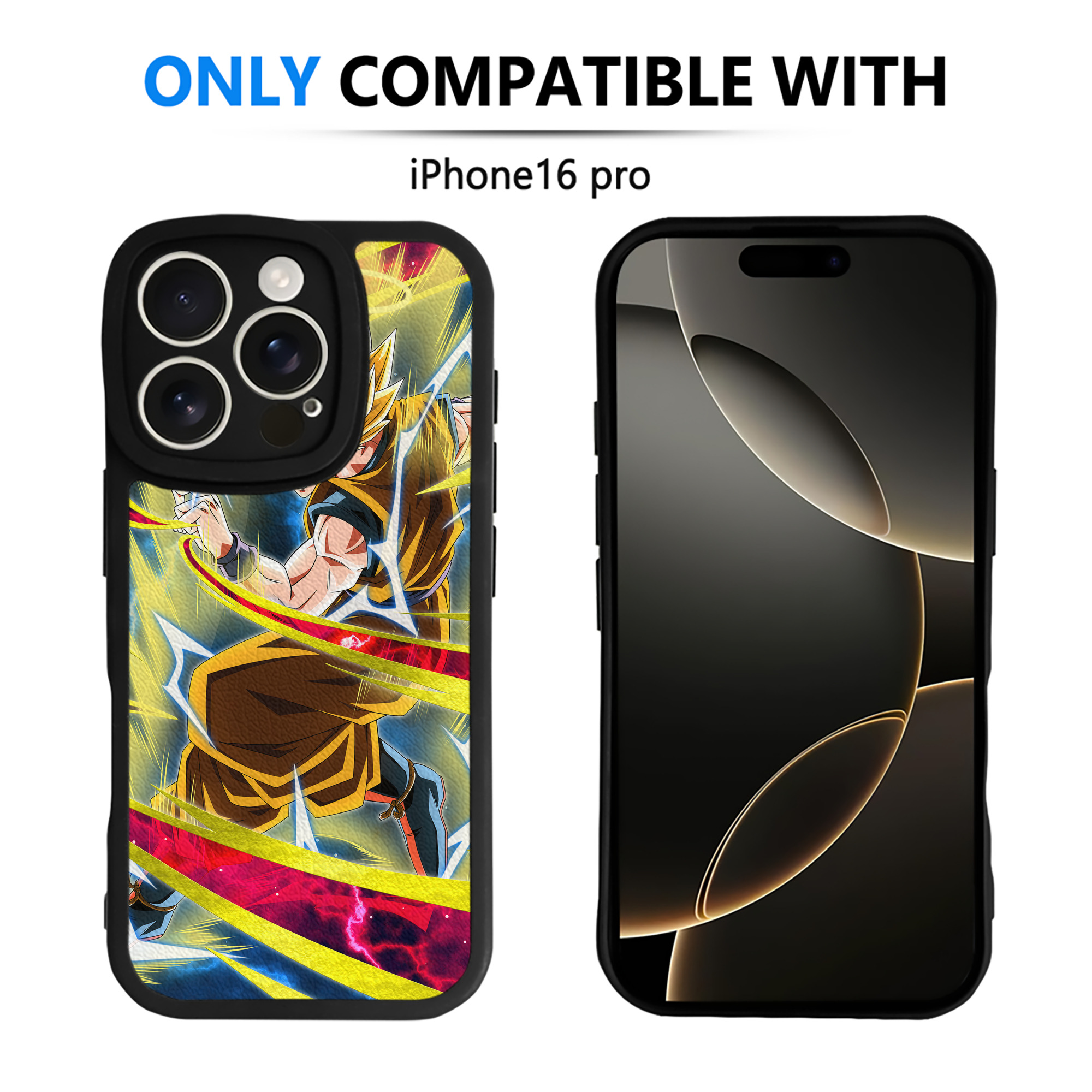 （画像用） ドラゴンボール DRAGON BALL 【iPhone 16シリーズ対応】シリコンスマホケース（レザー調） 材質：シリコン
